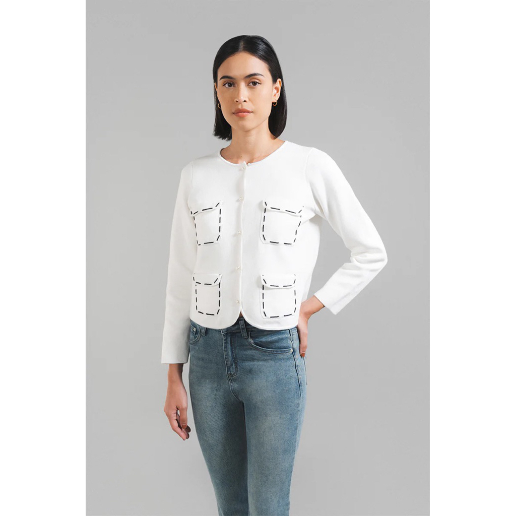 [ Preloved ] DUMA - Bahia White Outer | HB 750k