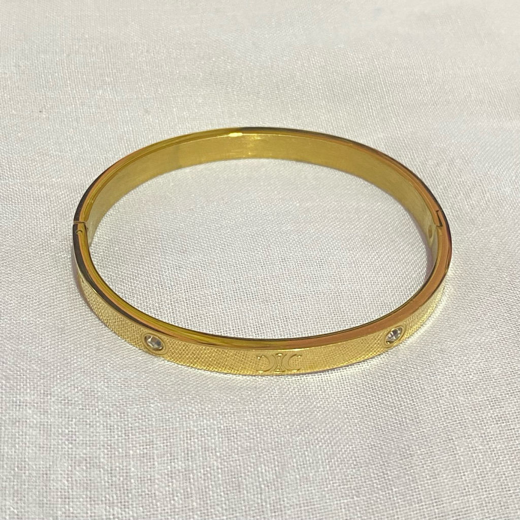 Gelang Titanium Wanita Gold Anti Karat/Gelang Titanium Wanita/Gelang Titanium