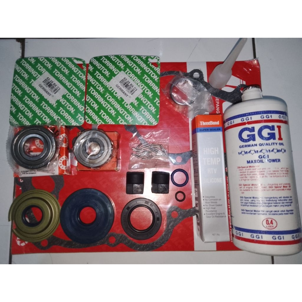 paket bearing torington & FAG Made in Germany turun mesin vespa super 66/70/vbb Kruk as kecil