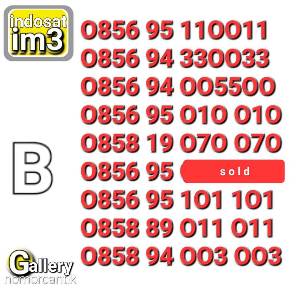 NOMOR CANTIK IM3 888 OO3OO3