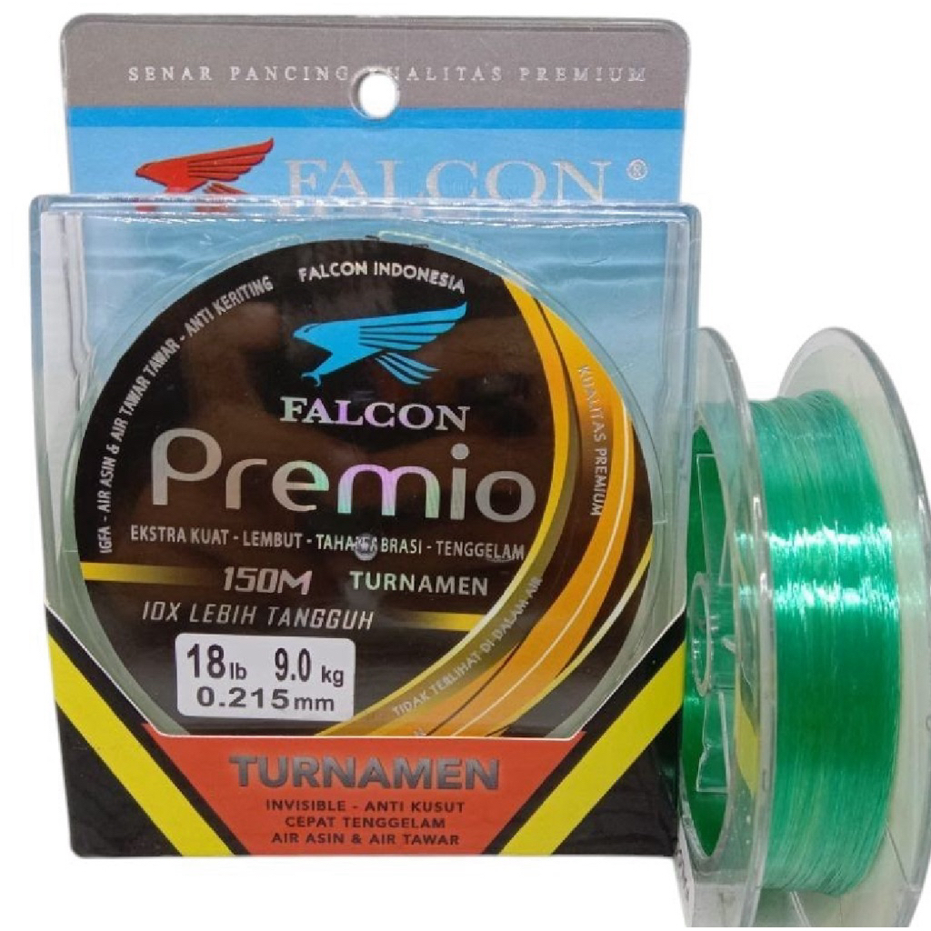 Falcon Premio 150M || Senar Super Kuat & Halus || Size 0.21–0.45