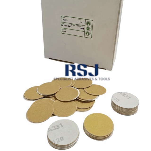 10 pcs-amplas bulat 2 inch deerfos gold