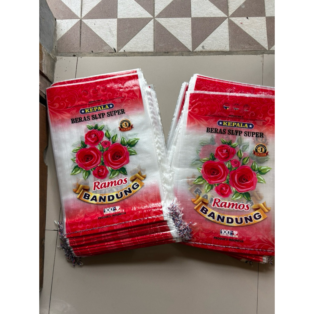karung beras laminasi 5kg cap ramos bandung