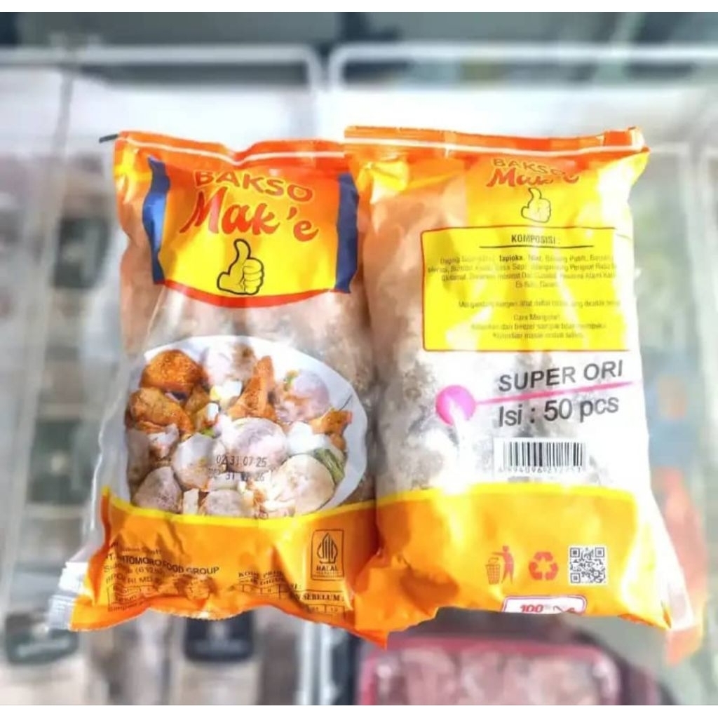 Pentol Bakso Mak'e Super isi 50 pcs - pentol bakso kuning