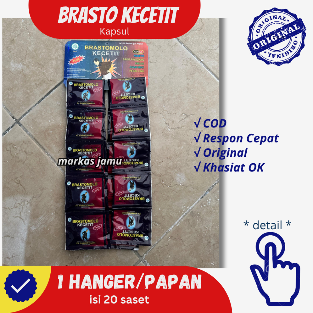 Brasto Kecetit | Kapsul Kecetit Sakit Pinggang Encok