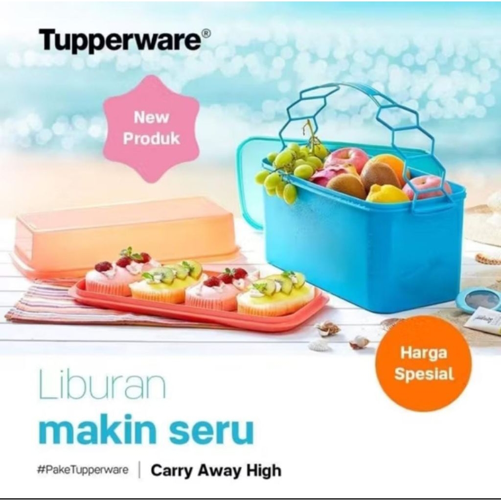 [Baru] Tupperware Carry Away High Set/ Rantang Besar