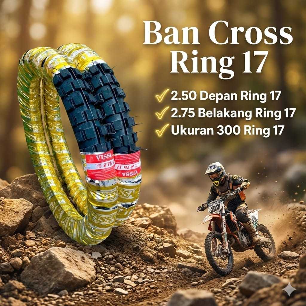 Promo Ban RPM Cross SEPASANG Ukuran Ban Depan 2.50 Ban Belakang 2.75 Ring 17
