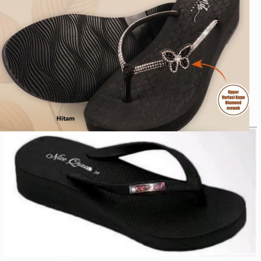 SANDAL ANDO NICE QUEEN/ JEPIT WEGDES ANDO NICE QUEEN WANITA/ JEPIT ANDO nice blink