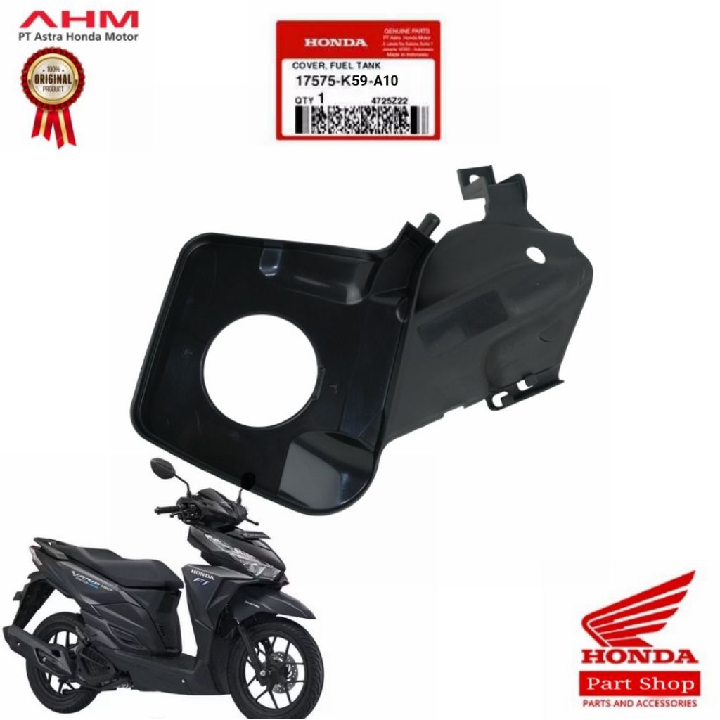 17575-K59-A10 Cover Fuel Tank Cover Tutup Bensin Vario 125 150 eSP 2015 2017