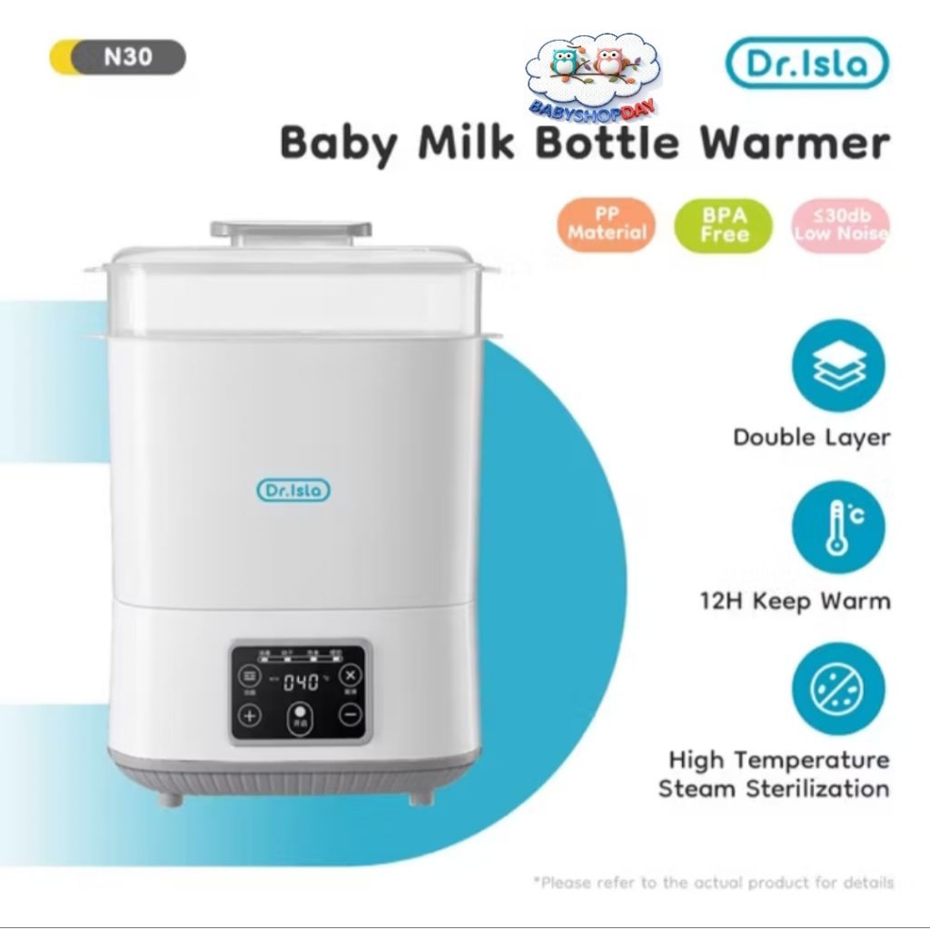 Dr.Isla Bottle Warmer Sterilizer baby milk N30 Alat Sterilize penghangat ASI susu Dr Isla
