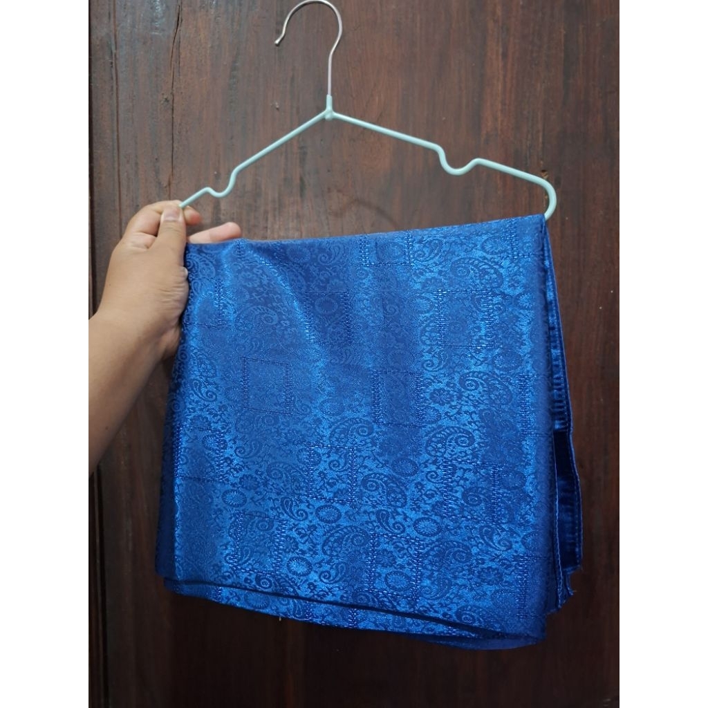 PRELOVE JILBAB PERSEGI EMPAT SATIN BIRU DONGKER
