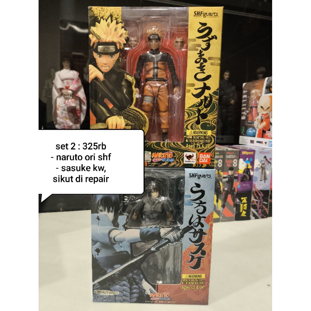 SHF Naruto (ori) & Sasuke (kw)