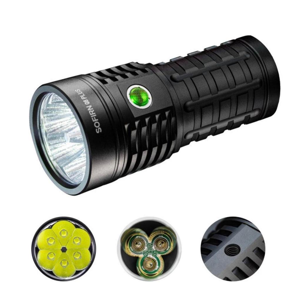 Promo Senter Sofirn Q8 PRO Cree XHP50.2 LED 16000Lumens 629 Meters USB-C