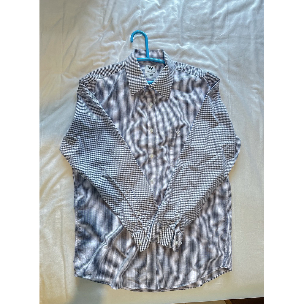 Kemeja Pria Preloved | Kemeja Kerja Pria Tangan Panjang | Kemeja Preloved Ethan White