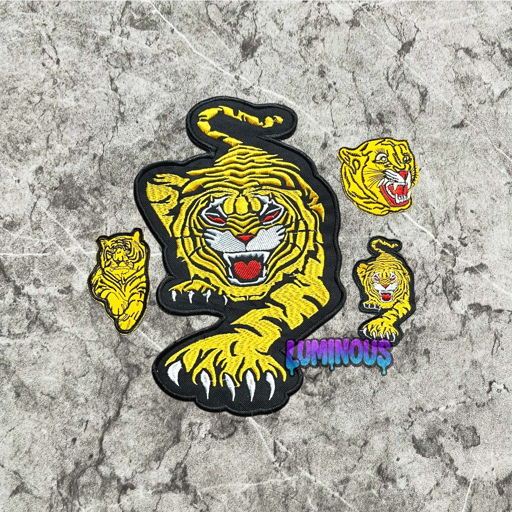 Emblem bordir patch bordir ukuran besar tempelan jahit aksesoris fashion best quality