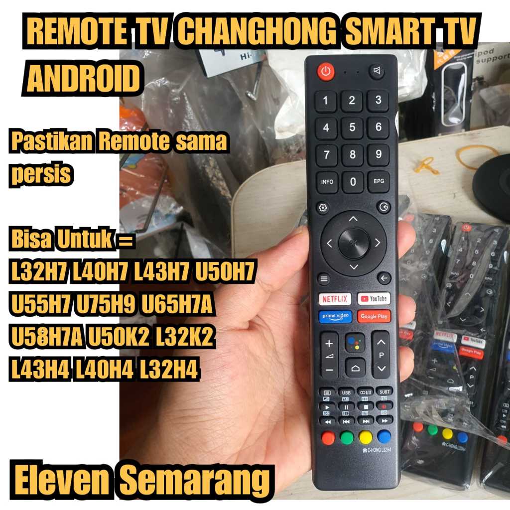 Remot Remote TV CHANGHONG SMART remot TV Android Infrared LCD LED youtube netflix (L32K2 L43H4 L40H4