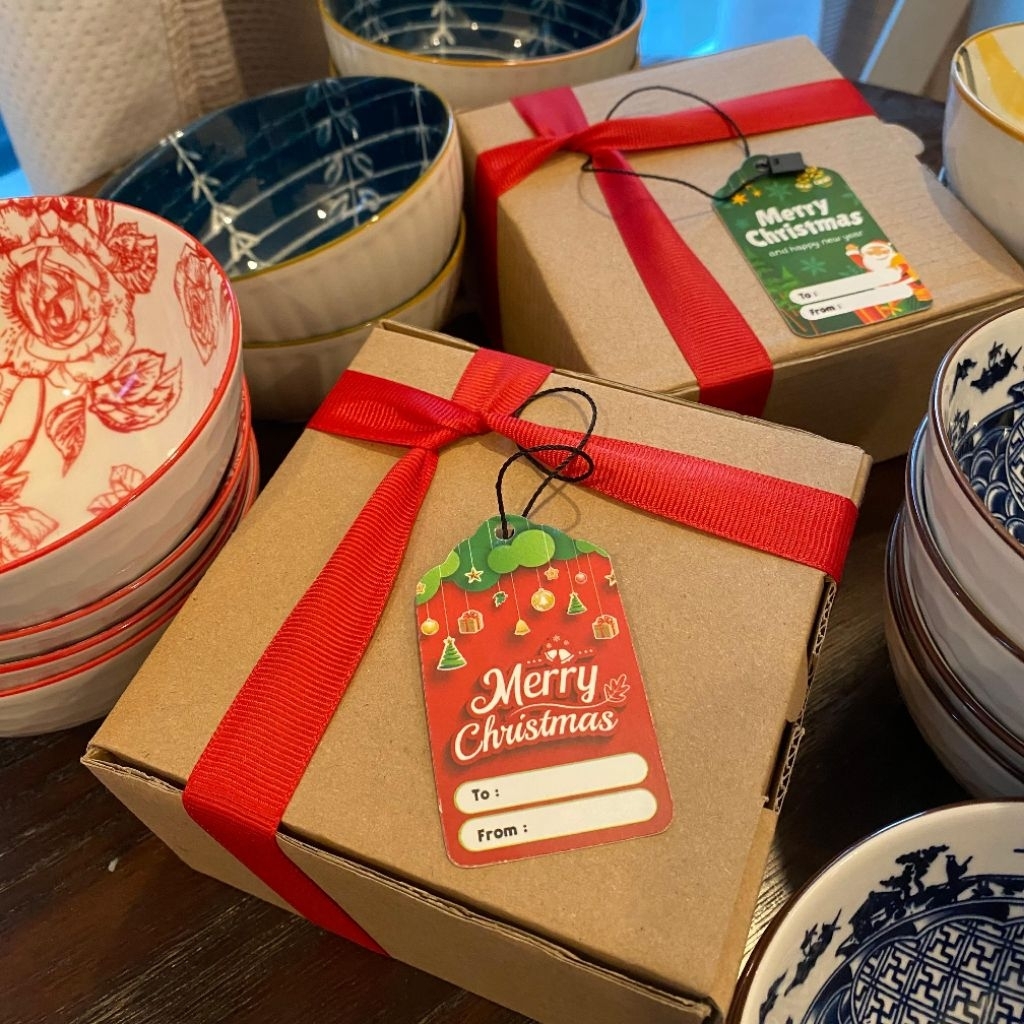 Mangkuk Keramik Kecil Souvenir Natal / Mangkok Kecil 11 cm