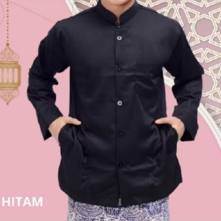 baju koko pria koko senopati baju koko dewasa lengan panjang koko senopati dewasa baju koko lengan p