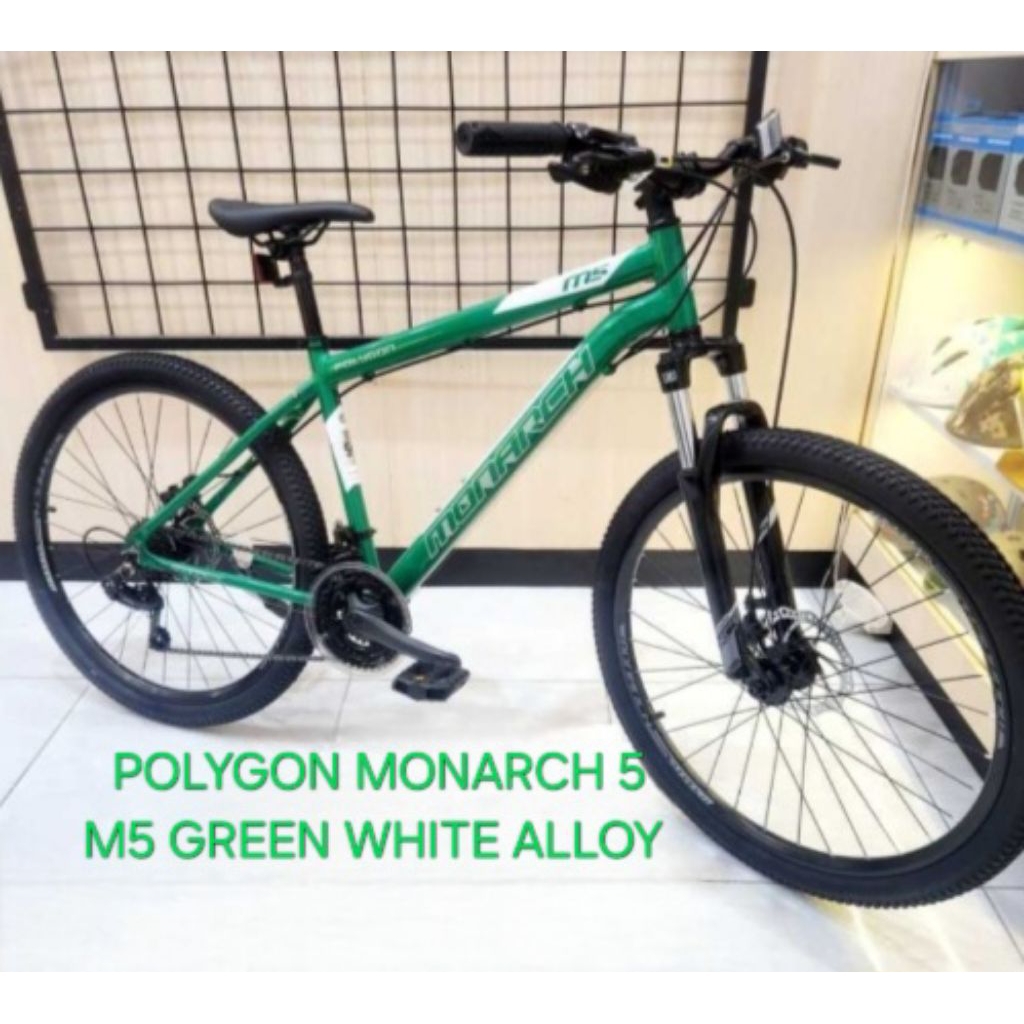SEPEDA MTB POLYGON MONARCH 5 M5 ALLOY 26 INCH GREEN WHITE