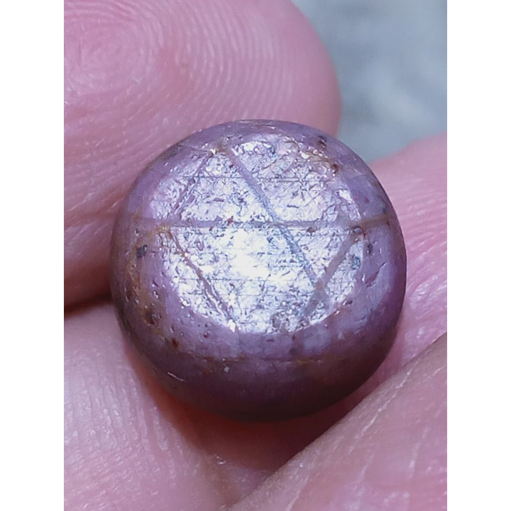 Batu Pink Ruby Star Kendit Tapak Jalak Langka