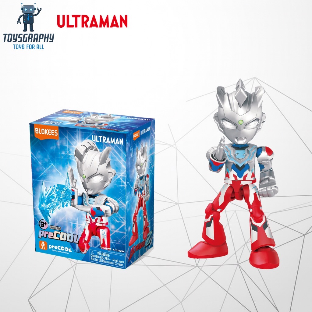 Blokees PreCool ULTRAMAN ZETA ALPHA EDGE Action Figure Blocks Bloks Q SD Chibi