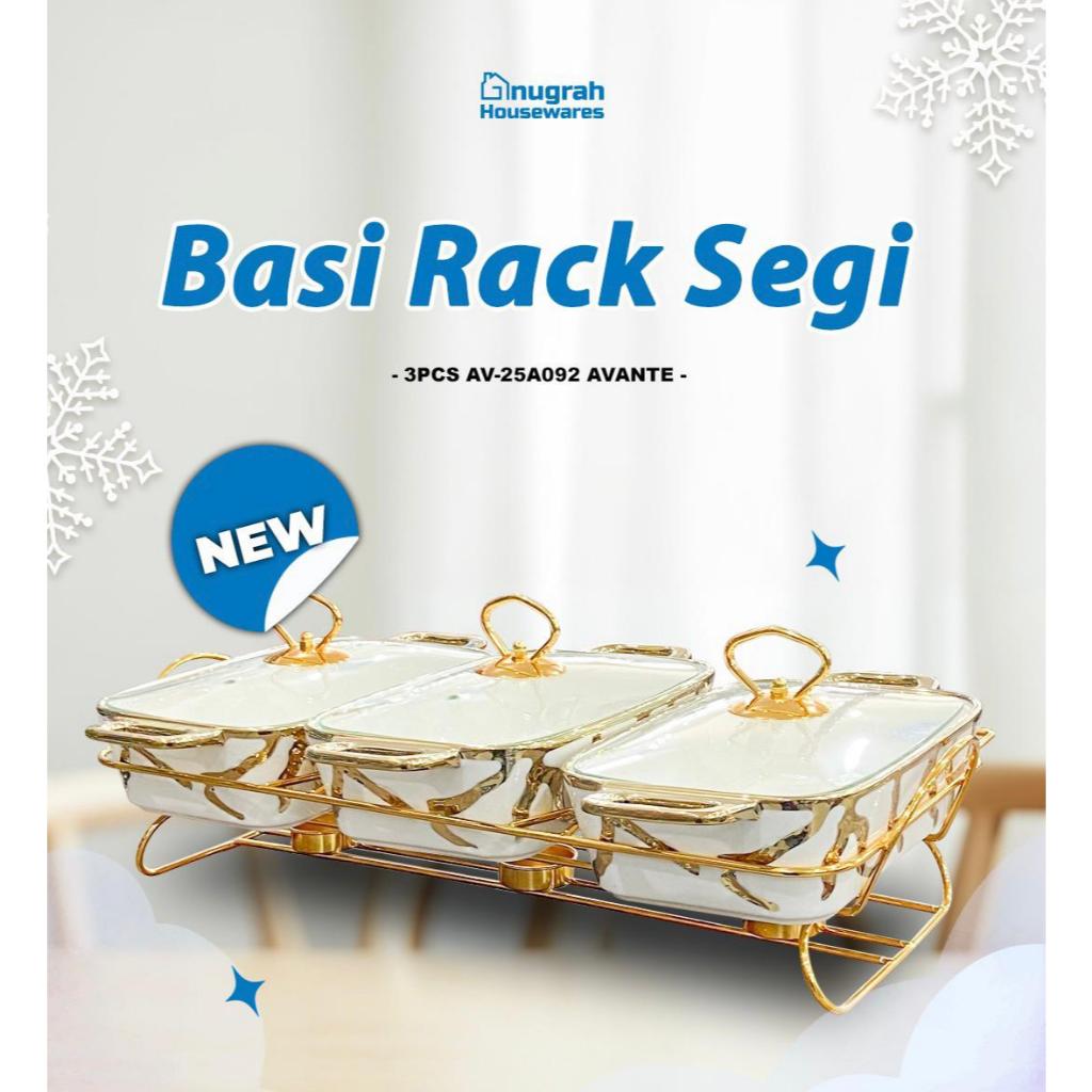 Avante Basi Segi Keramik 3Pcs W/Rack AV-25A092