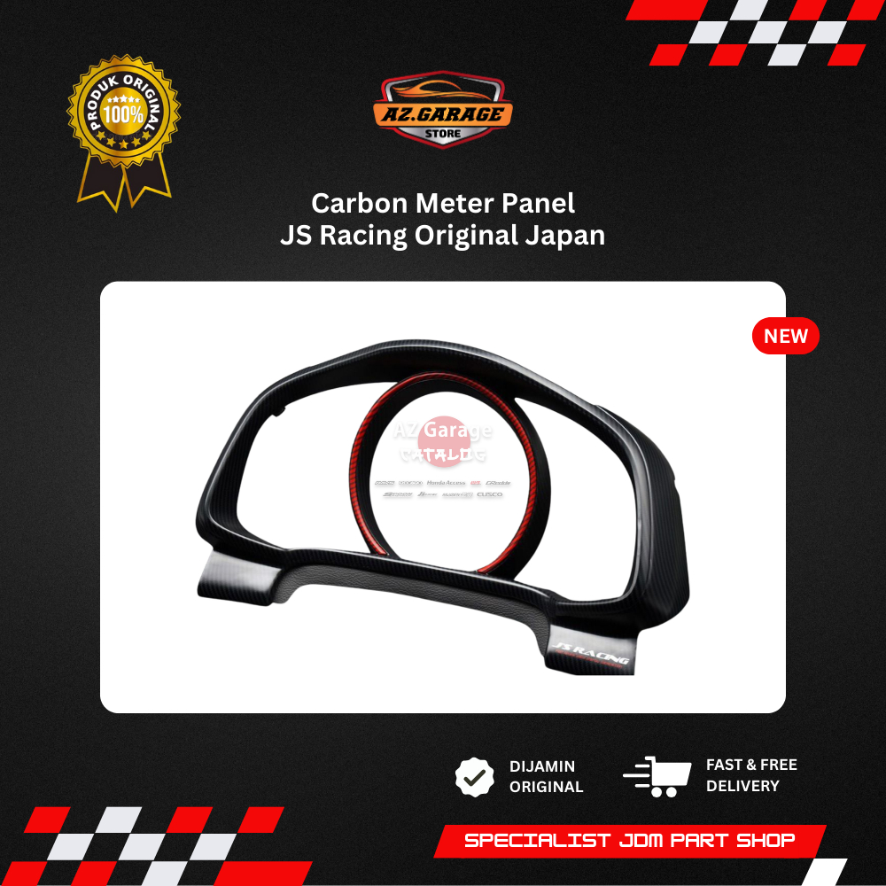 JS Racing Carbon Meter Panel Original Japan