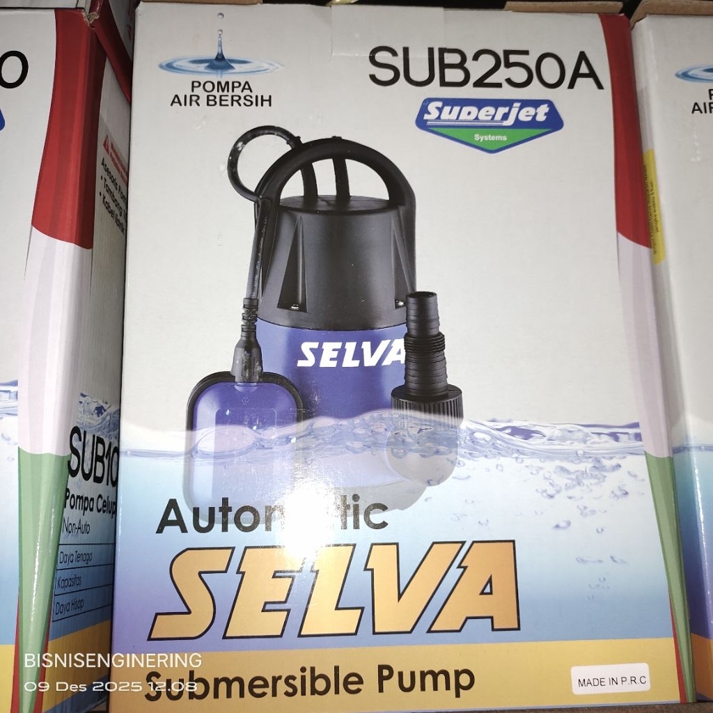 SELVA SUB250A Pompa Celup Submersible Pump Air Bersih 250W