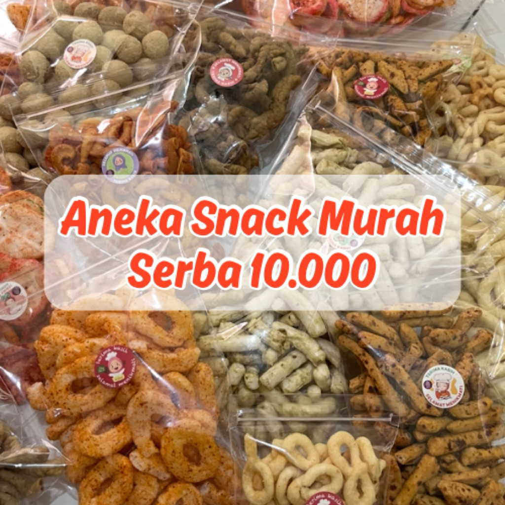 Cemilan Camilan 10 Ribu / Aneka Jajanan Serba 10000 / Snack Kiloan Eceran Makanan Ringan