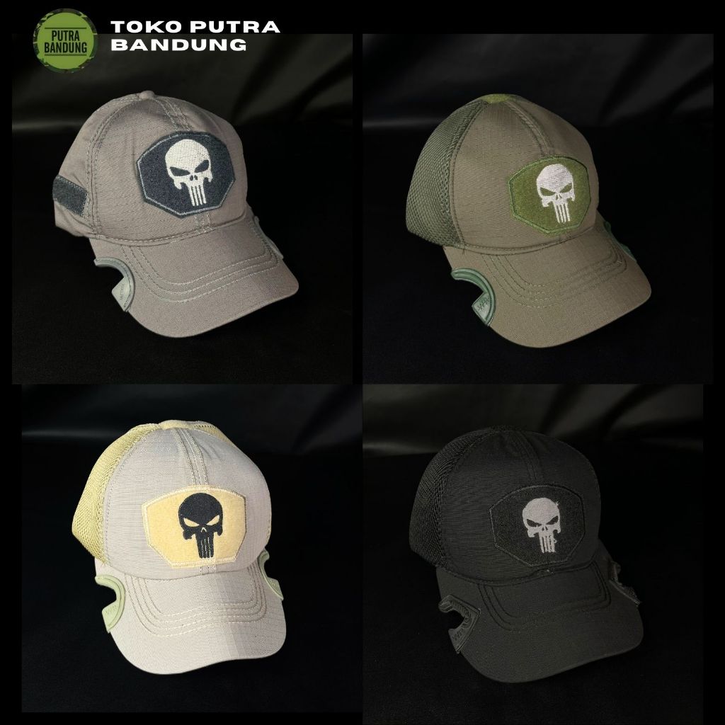 Topi Coak Punisher / Topi Punisher / Topi Tengkorak Coak / Topi Tactical