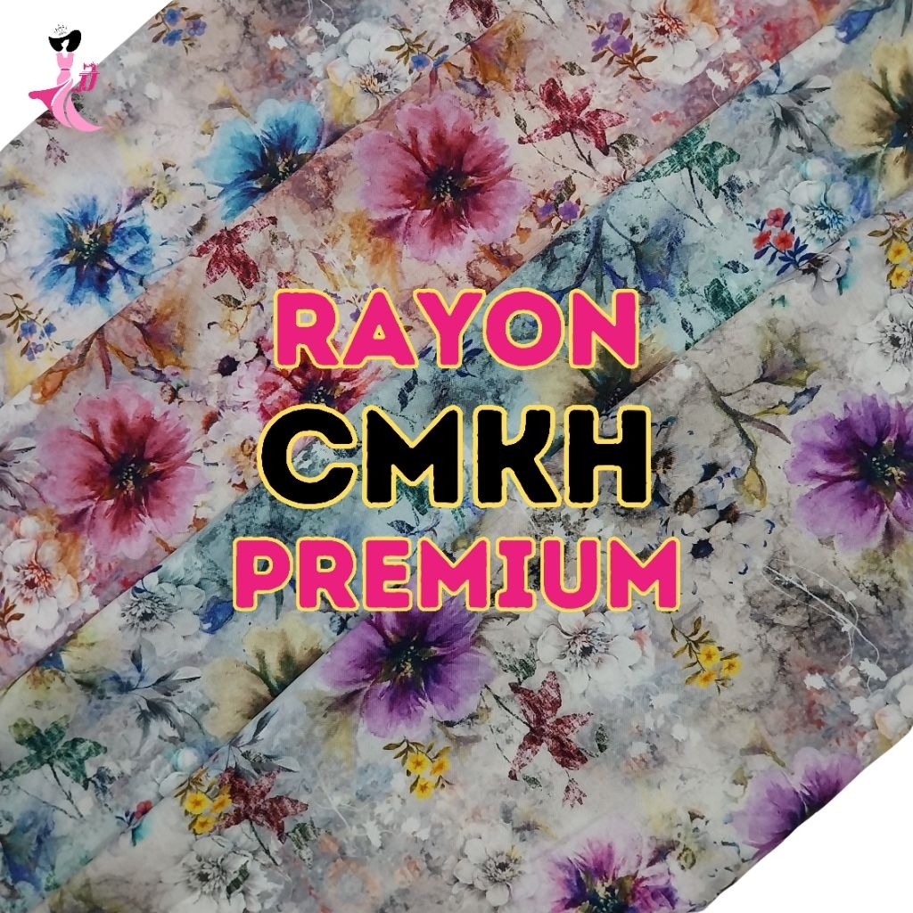 [CMKH] Rayon viscose premium / rayon viscose kembang / rayon viscose / kain viscose gamis / kain ray