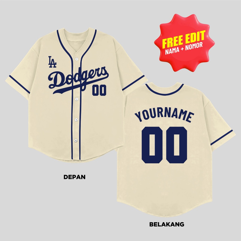 [ BISA INSTAN ] Kaos Jersey Baseball custom Premium /  baju kaos baseball custom / Tshirt baseball u