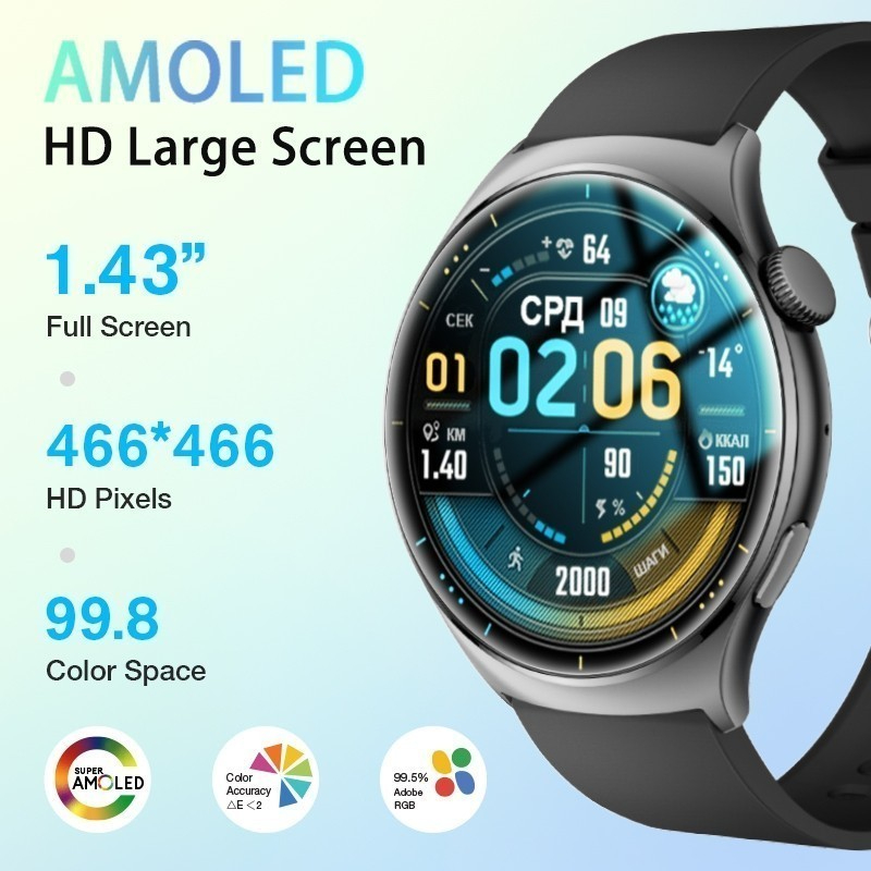 [100% Original] Skechers SmartWatch GT8.Panggilan suara.tampilan jam khusus.MP4,.pemantauan detak ja