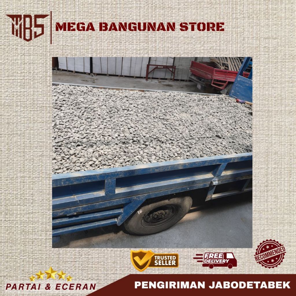 Batu Split Cor 1 Engkel / Batu Cor