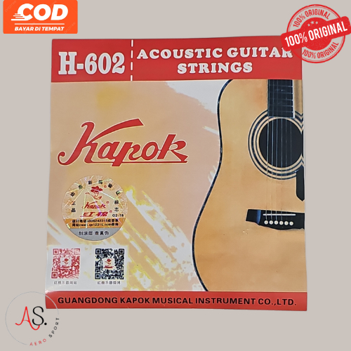 Senar Gitar Kapok steel original untuk Gitar Akustik dan Elektrik