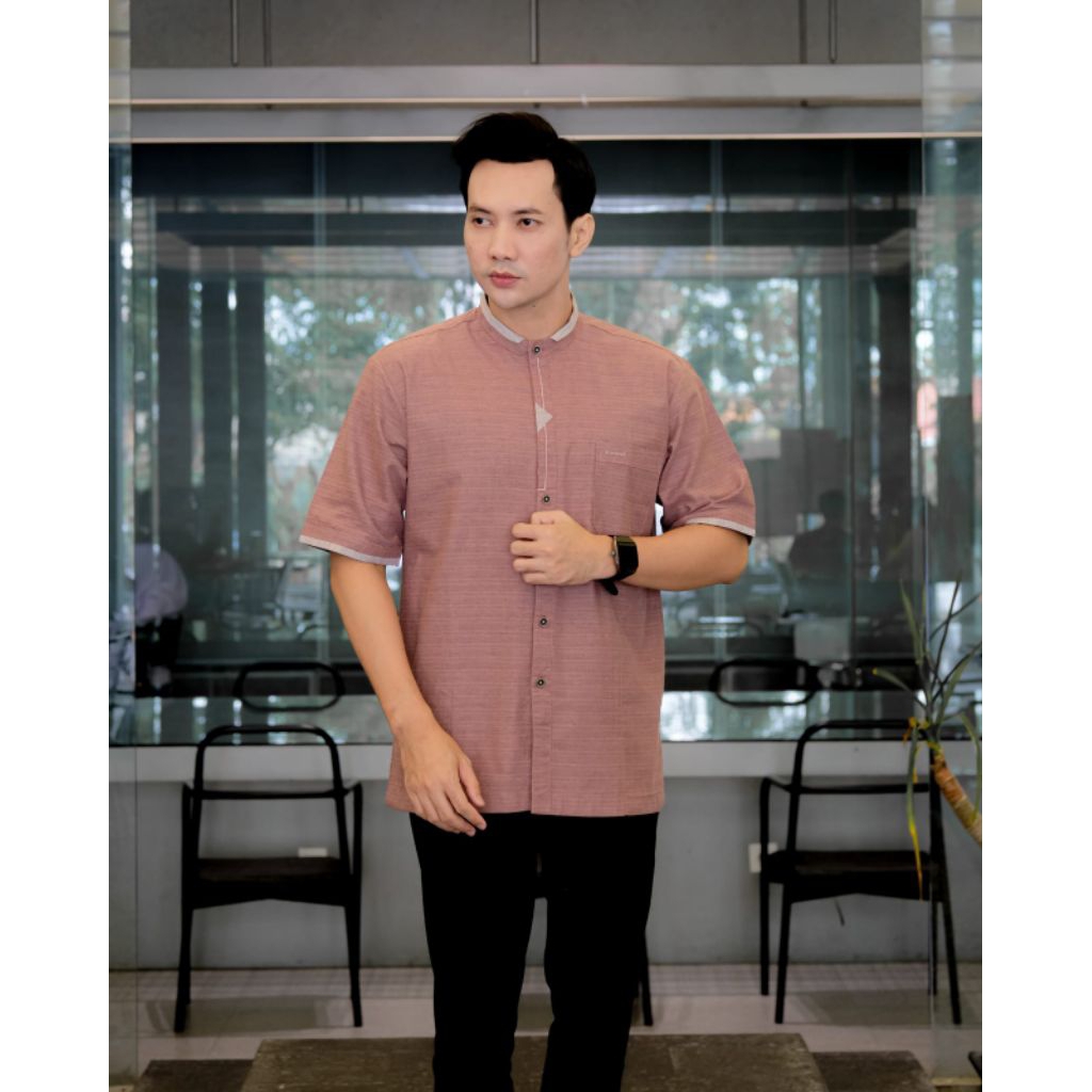 Ilnaaf Baju Koko Dewasa Lengan Pendek Katun