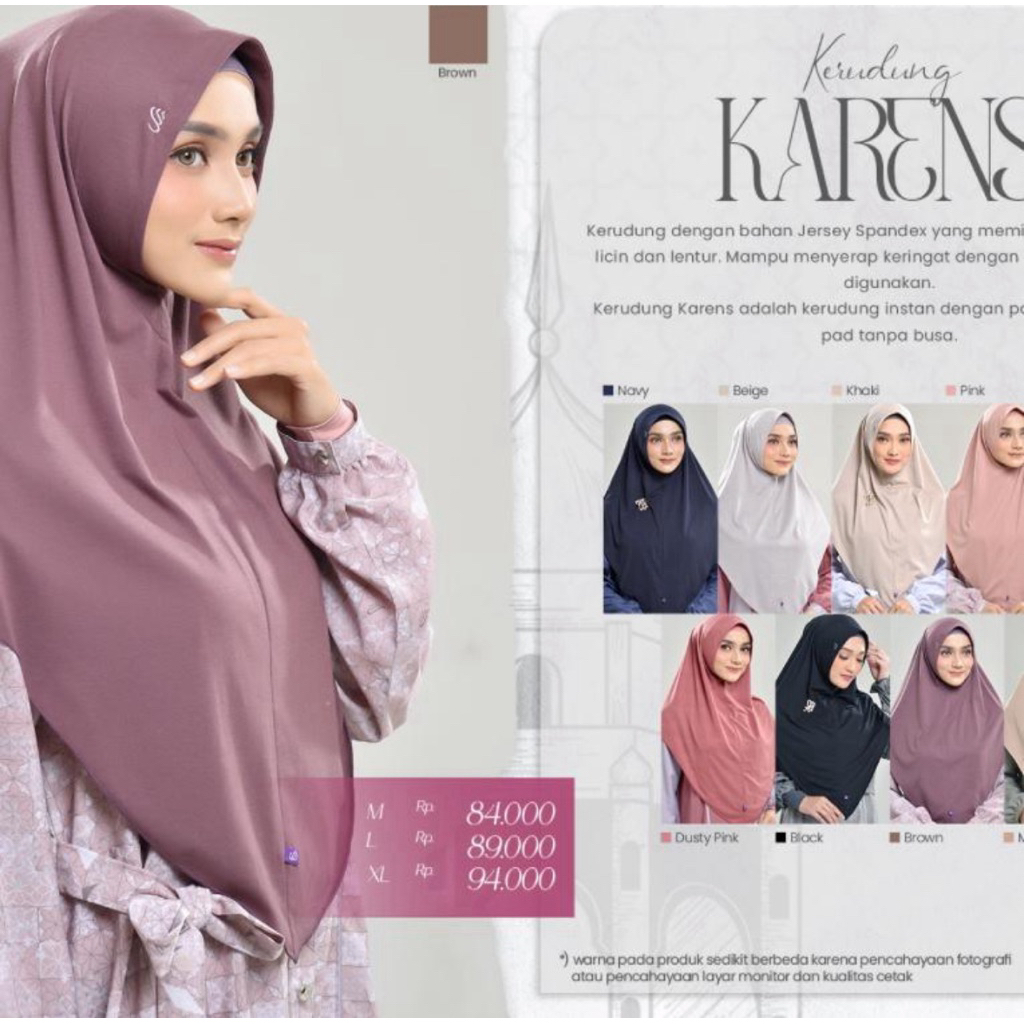Rabbani Kerudung Karens Jilbab Hijab Instan Dewasa
