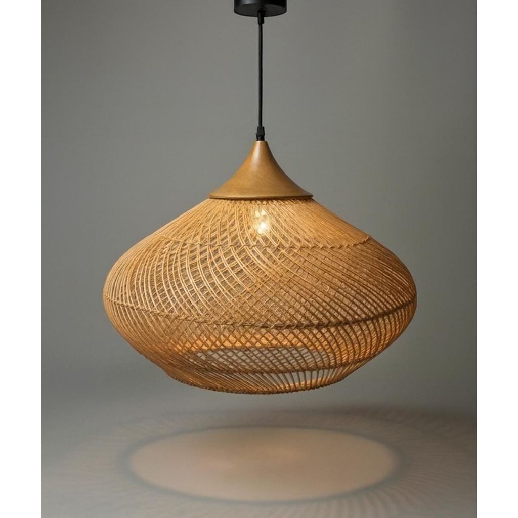 Kap Lampu Rotan UKURAN JUMBO| Cafe | Simple Homedecor