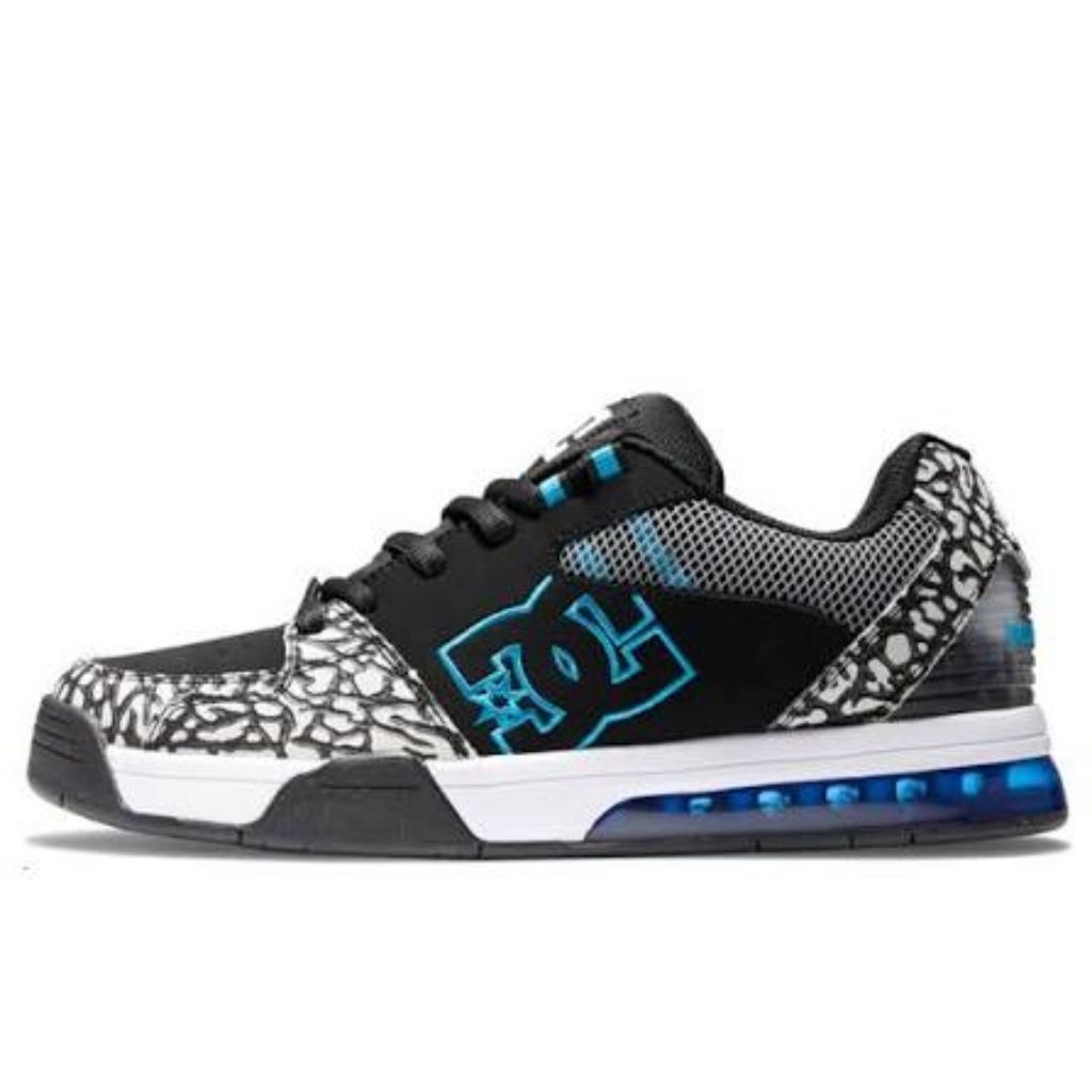SEPATU SKATE Pria DC SHOES Versatile Le Grey Black Original ...