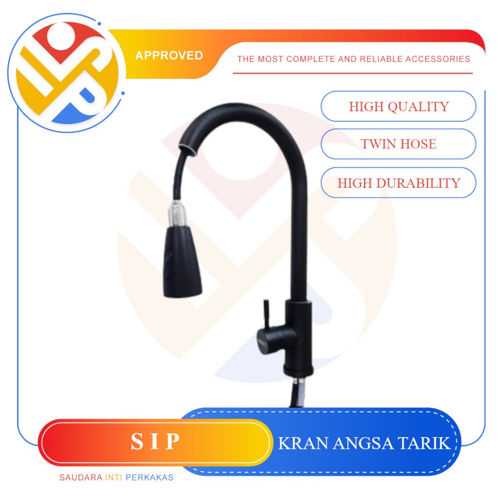 Keran Angsa Tarik Sprayer / Fleksibel Stainless untuk Dapur