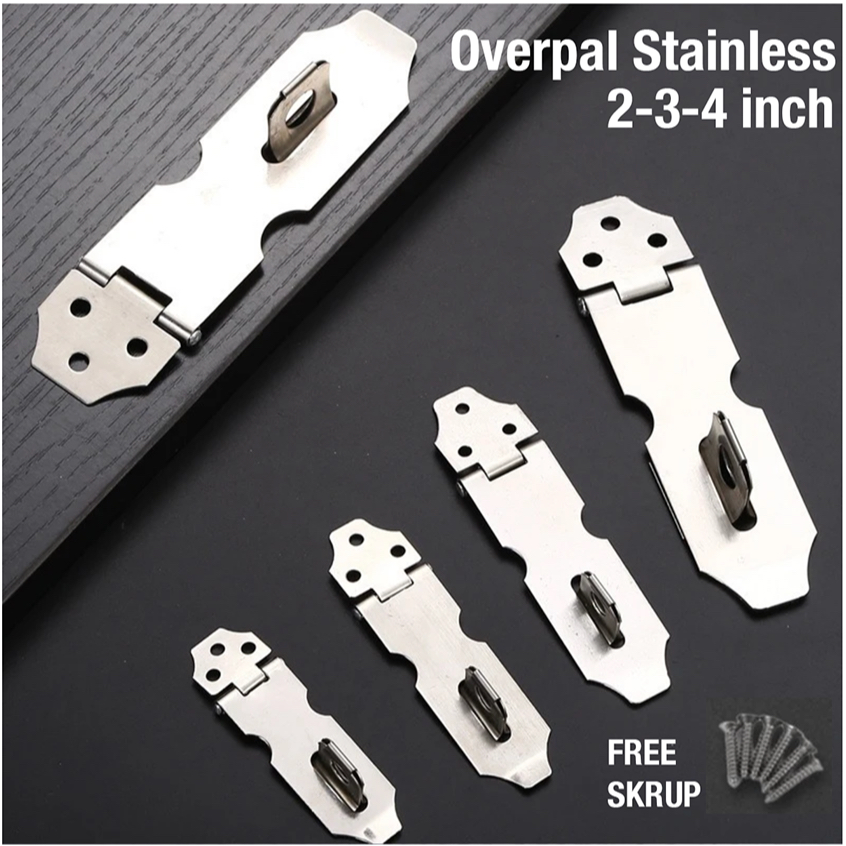Overpal Stainless SUS 304 Overpal Lurus Kunci Cantolan Gembok Stainless Overpal
