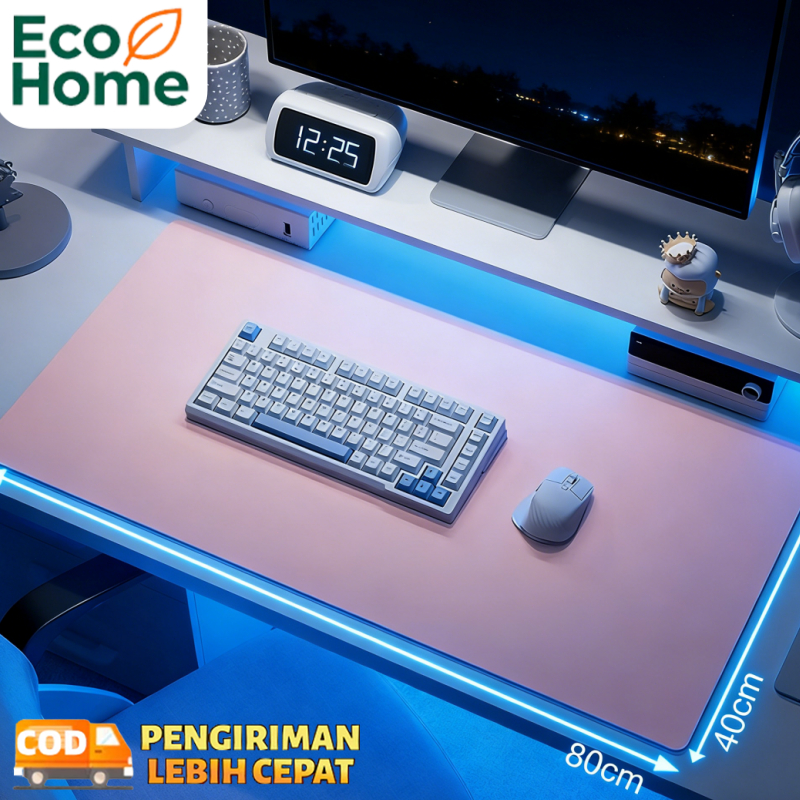 Mousepad / Alas Meja Komputer Ukuran Besar - Material Kulit PU Tahan Air, Untuk Kantor & Gaming