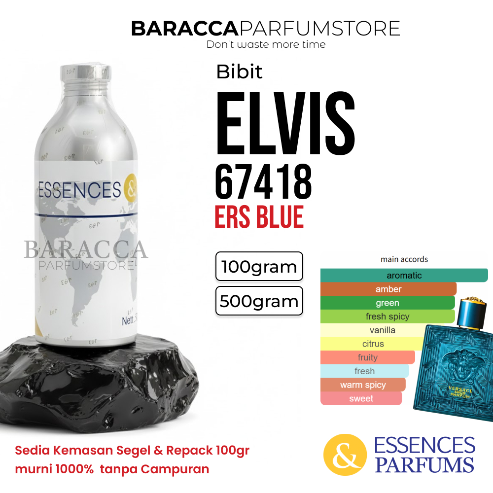 ESSENCES & PARFUMS ELVIS 67418 - BIBIT PARFUM VERSASE EROS- SEGEL & REPACK 100G