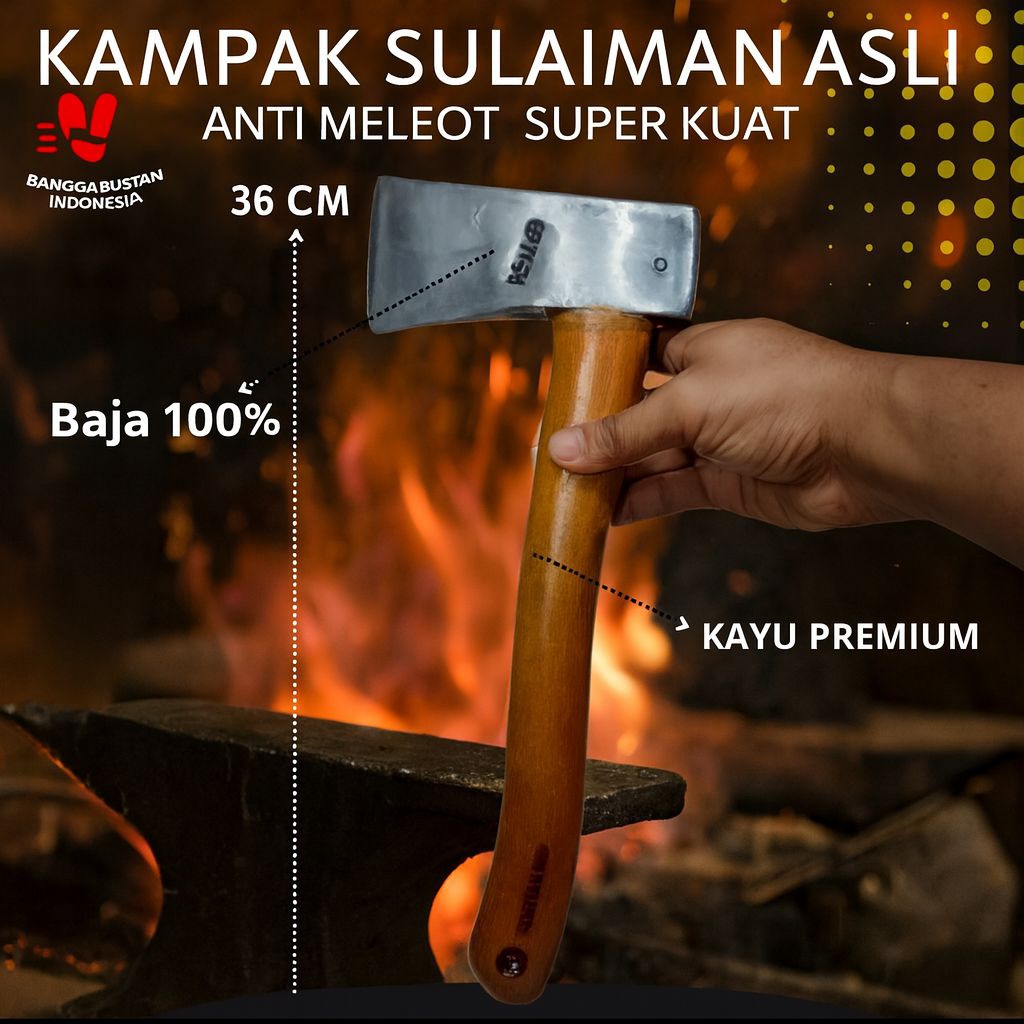 Kampak Herman Multifungsi -Baja Per Asli