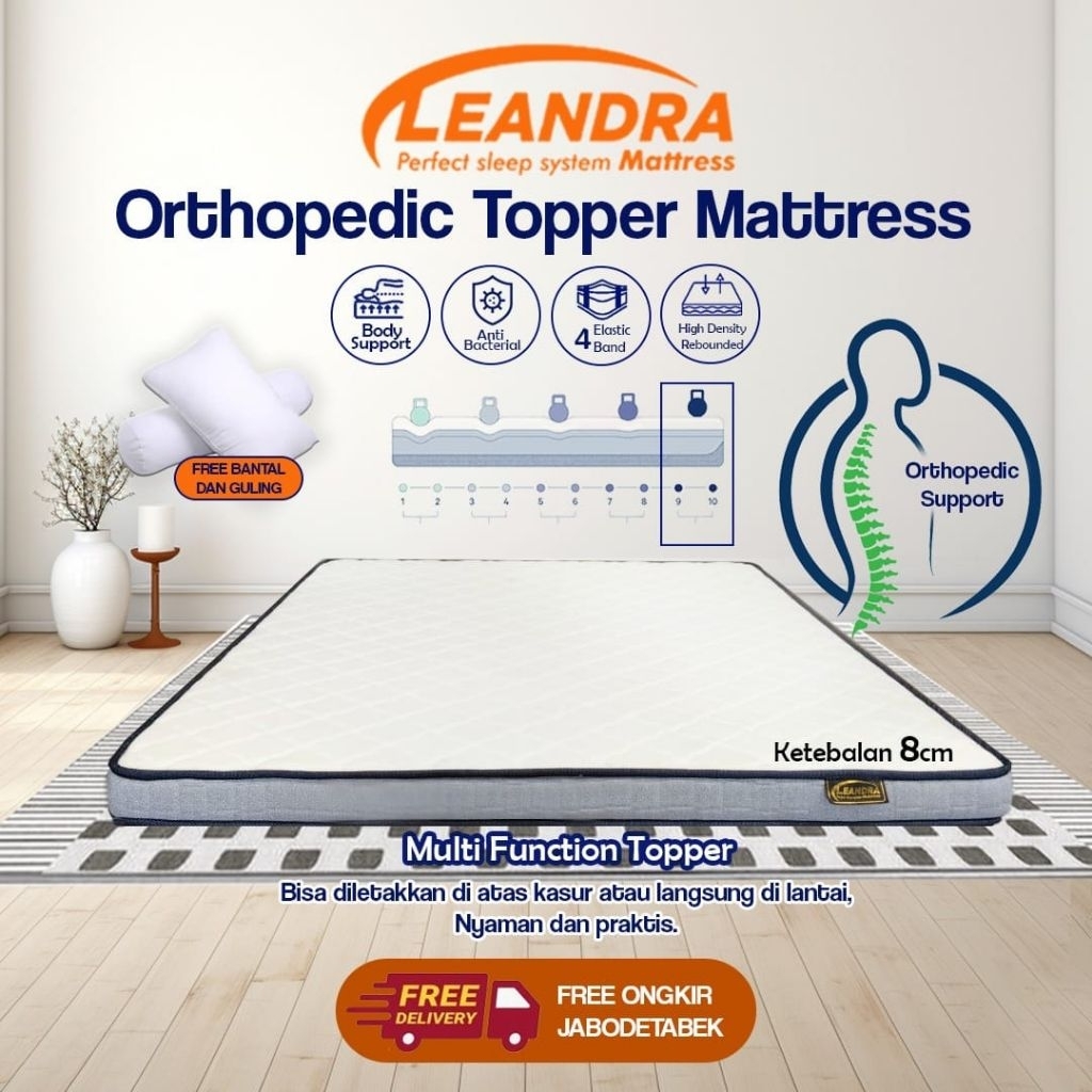 Topper orthopedic 8cm (Kasur kesehatan)