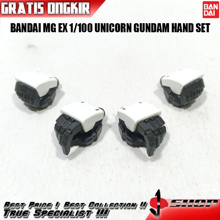 BANDAI MG EX 1/100 UNICORN GUNDAM HAND SET MG2103