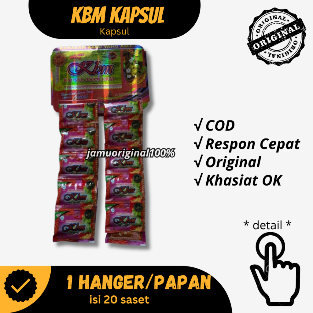 Kemasan Baru Yang Asli Kbm Kapsul Asam Urat