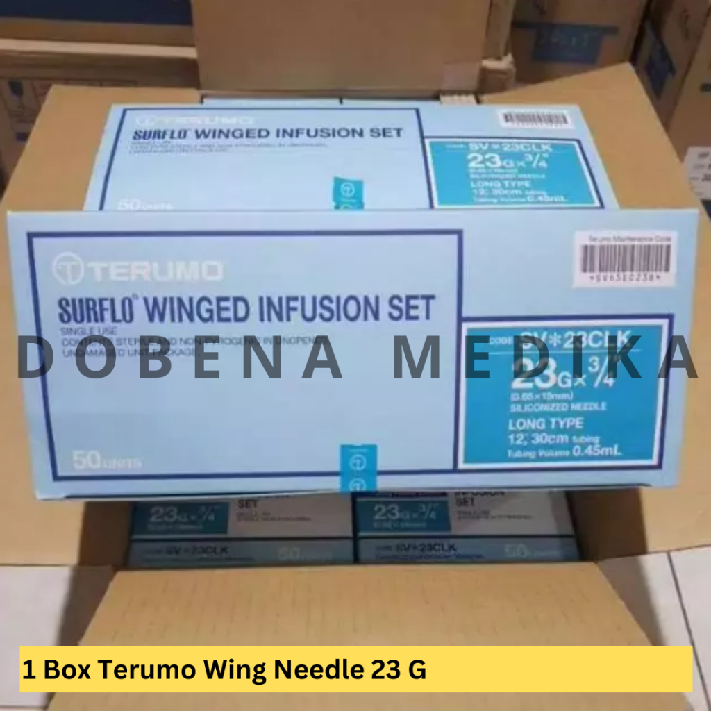 Wing Needle Terumo 23 25 27 G Box 50 100 Pcs / Wing Needle Terumo 23G 25G 27G