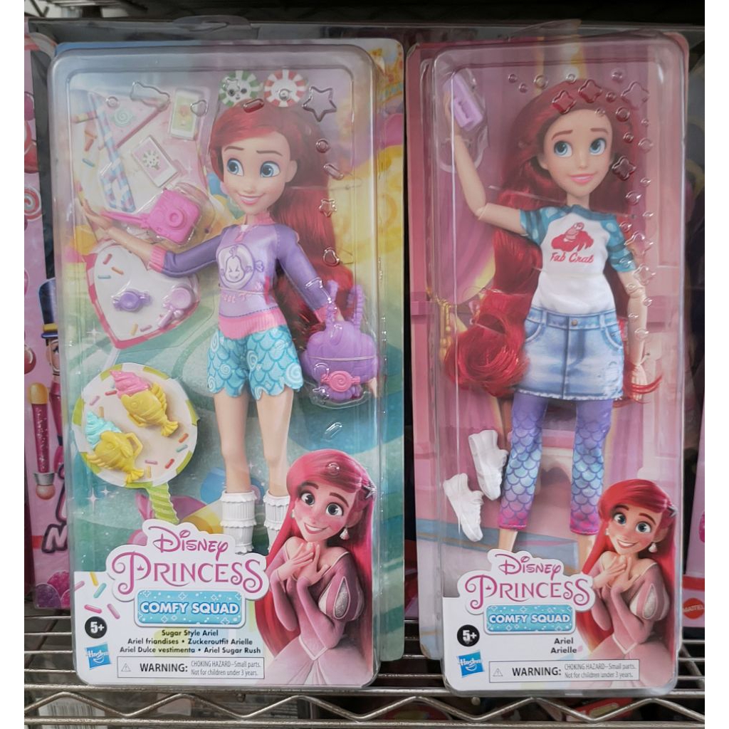 DISNEY PRINCESS COMFY SQUAD ARIEL DOLL - BONEKA KARAKTER ARIEL ORIGINAL