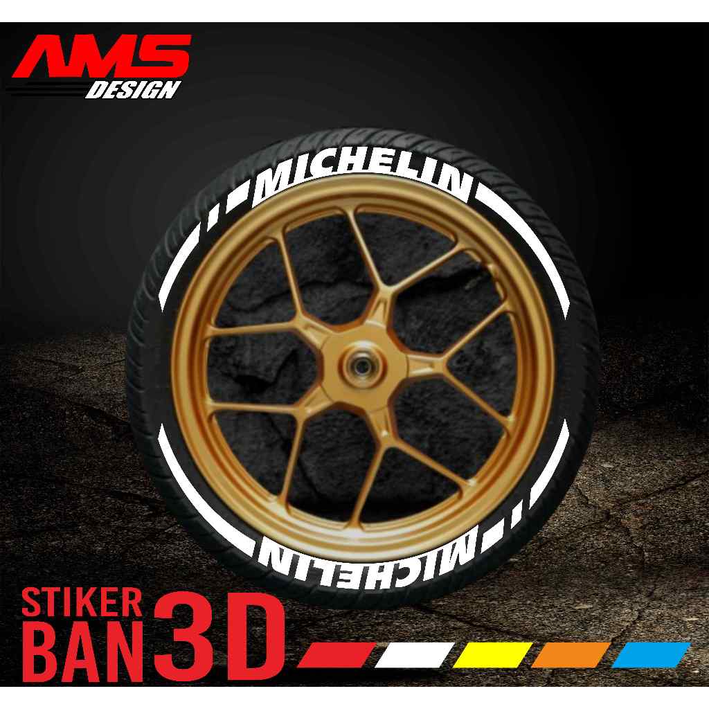 Tire Bomb / Font Ban / Stiker Ban 3D MICHELIN_AMS